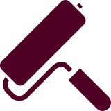 Dark purple roller symbol