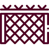 Maroon lattice design on black